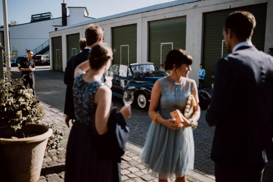 Brautpaar Eintreffen Rarehouse Köln